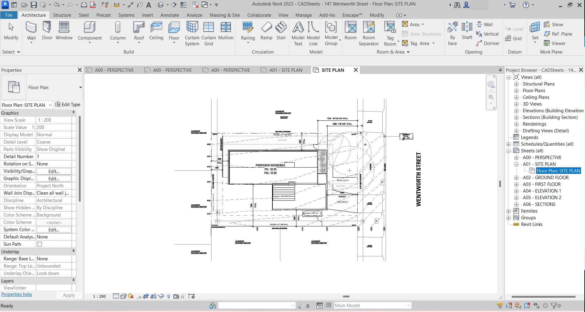 Site Plan Working Page