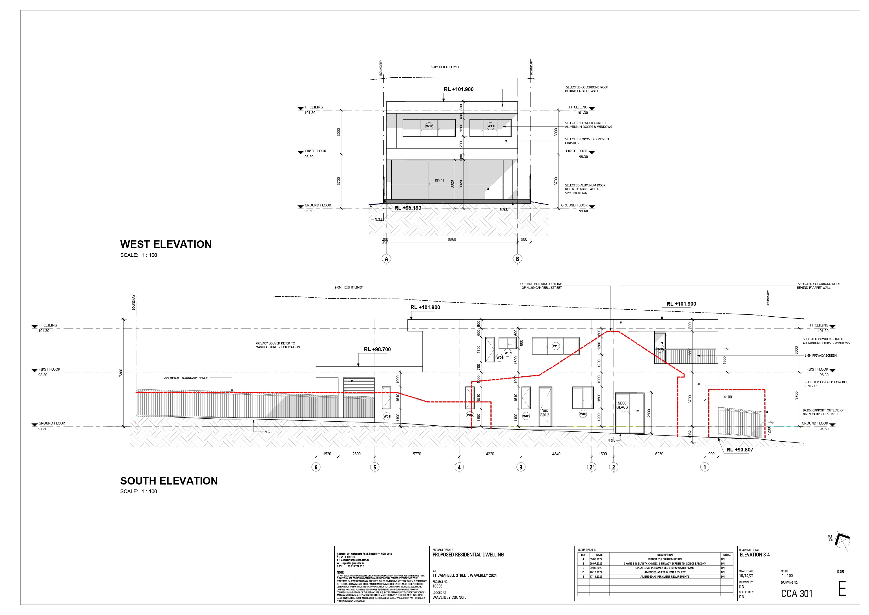 CCA Issue E Architectural Plans22.11.17 10 1